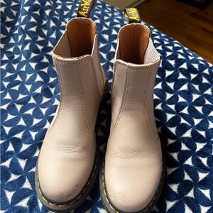 Women's Light Pink Leather Chelsea Boot Style Doc Martens